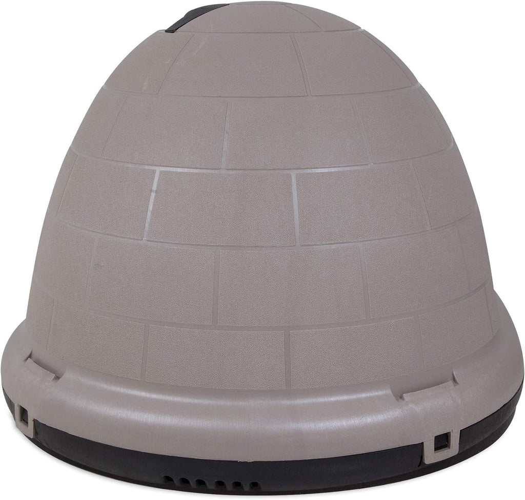 Petmate Indigo Dog House (Igloo Dog House, Made in USA with 90% Recycled Materials, All-Weather Protection Pet Shelter) for XL Dogs -90 to 125 pounds, Made in USA